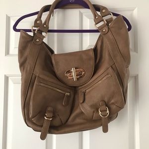 Poppie Jones Brown Faux Leather Purse